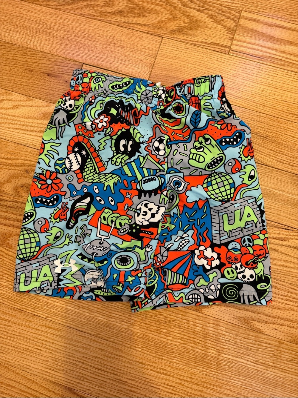 Under Armour Multicolor Cartoon Print Swim Trunks